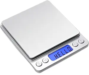 Portable digital kitchen scale, accurately weighing 0.1g-1000g, equipped with high-precision sensors, suitable for baking, cooking, and jewelry