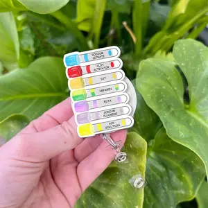 Phlebotomist Badge Reel, Blood Draw Order Badge Reel, Phlebotomy Badge Reel, Medical Lab Tech Gift, Blood Draw Order Cheat Sheet, Blood Bank