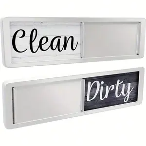 Silver Dishwasher Magnet Clean Dirty Sign Universal Indicator for Kitchen Organization Clean Dirty Magnet for Dishwasher