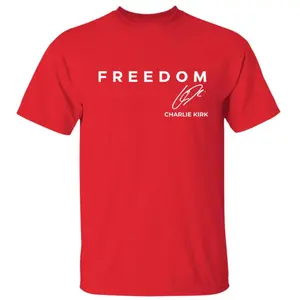Charlie Kirk Freedom Shirt, Tribute Memorial Pullover, American Hero Signature Shirt, Patriotic Activism Apparel, Unisex Streetwear, Political Freedom Graphic Sweater for Men and Women