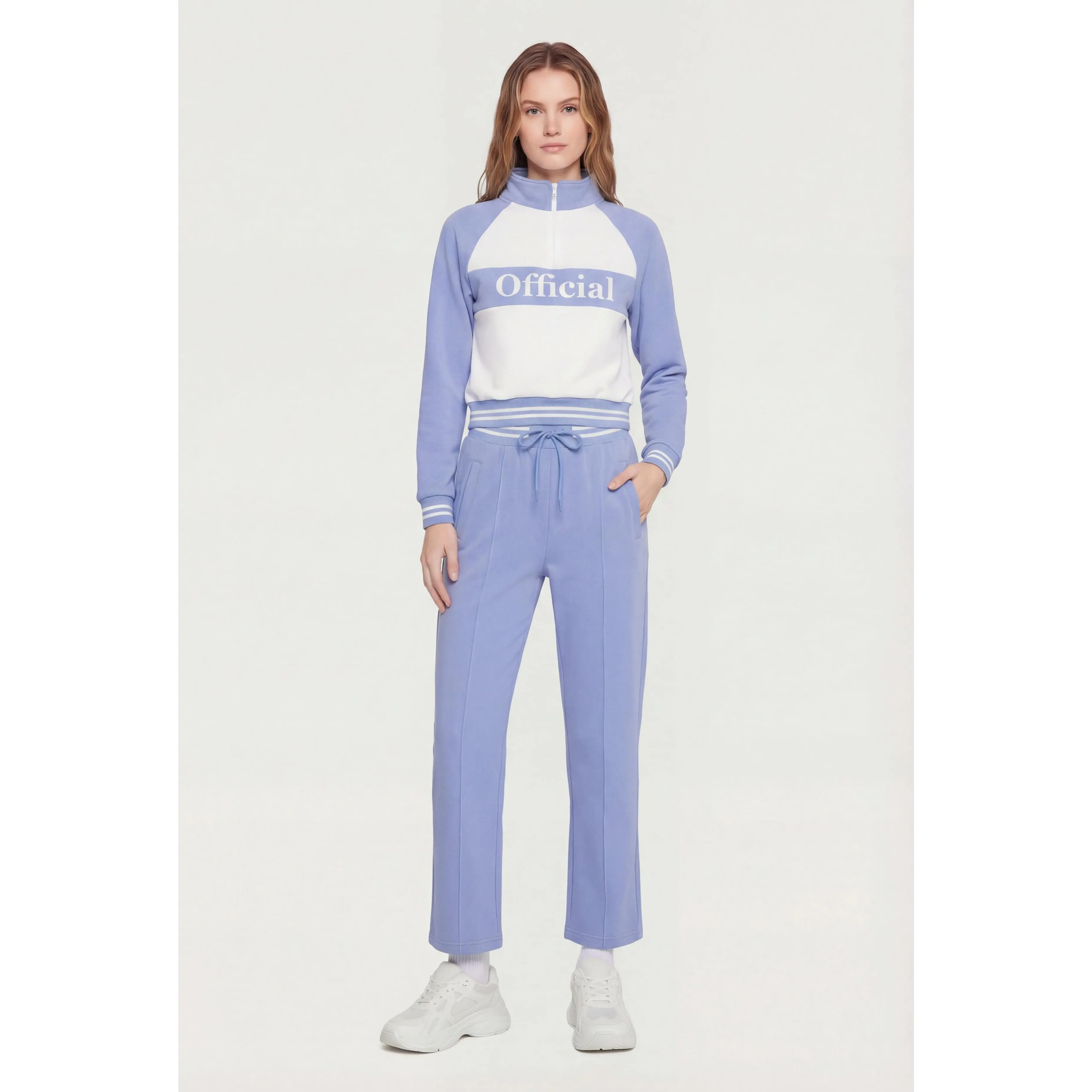 Pintuck Detail Varsity Stripe Pintuck Detail Sweatpants