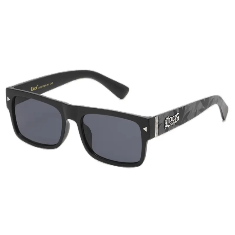 Leaf Print Locs Sunglasses with Black Frame Modern Casual Leaf Print Locs Sunglasses with Black Frame Modern Casual