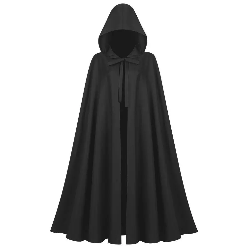 Anime Halloween Horror Characters Cosplay Costumes Adult Unisex Hooded Cape Velvet Cloak Medieval Hobbit Halloween Costume