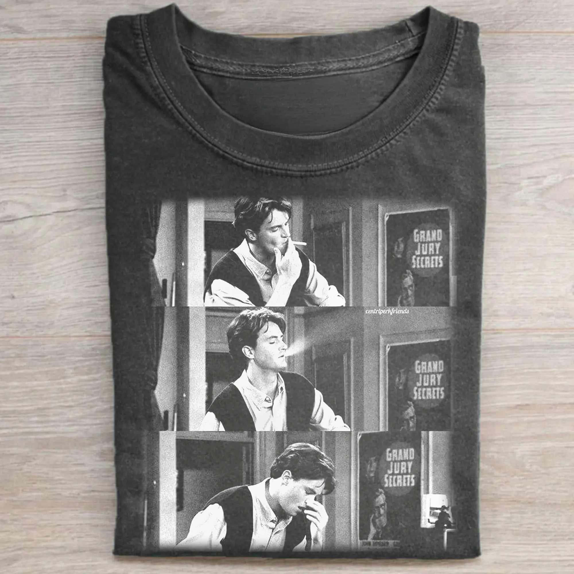 Gildan Men's Chandler Bing Vintage Graphic T-Shirt, Casual Short-Sleeve Round Neck All Seasons Streetwear, Shortsleeve, Menswear