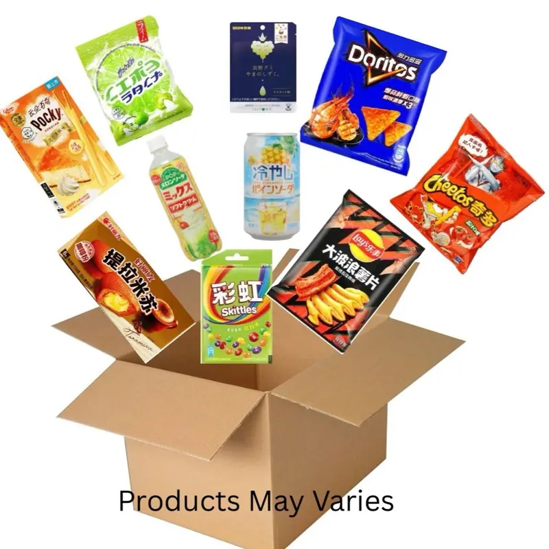 6LB Premium Asian Snack Box Variety Drinks Ramen Chips - Assorted Multipack Gift Set Combo