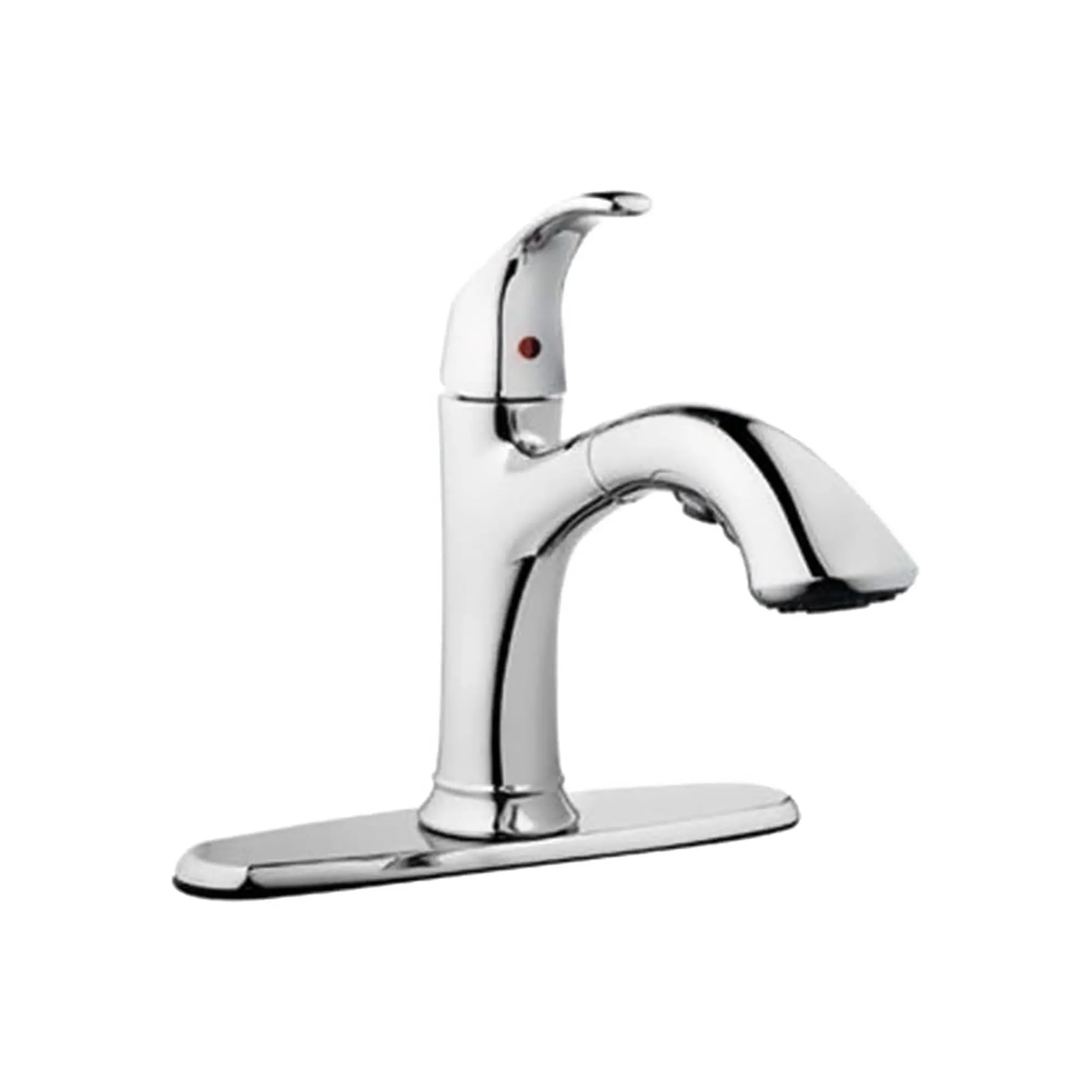 HomePointe Single Loop Handle Kitchen Faucet With Pull Out Spray, Chrome Finish HomePointe Single Loop Handle Kitchen Faucet With Pull Out Spray, Chrome Finish