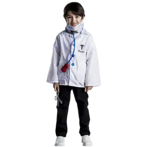 Doctor Play Costume Set for Kids - White Lab Coat with Medical Tools & Mask – Boys Costume for Halloween, Role Play, Pretend Play Fun, Theme Party & Cosplay