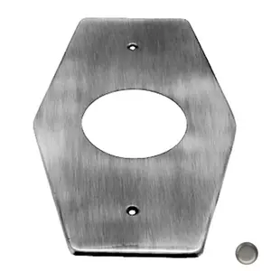212 MAIN 1-Hole Mixet Remodel Plate, Powder Coat Flat Black Bathroom Fixtures, Single Handle Valve Cover & Shower Bath Accessory with Included Screws for Valve Replacement
