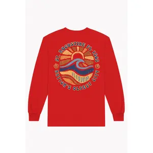 St. Augustine Nation’s Oldest City Long Sleeve Shirt – Red