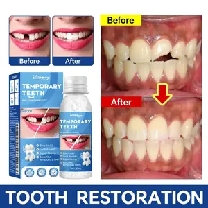Resin Teeth Repair Glue – Moldable Temporary Tooth Filling & Broken Tooth Repair | Safe & Easy-to-Use Dental Gel for Gaps, False Teeth & Denture Fixing Oral