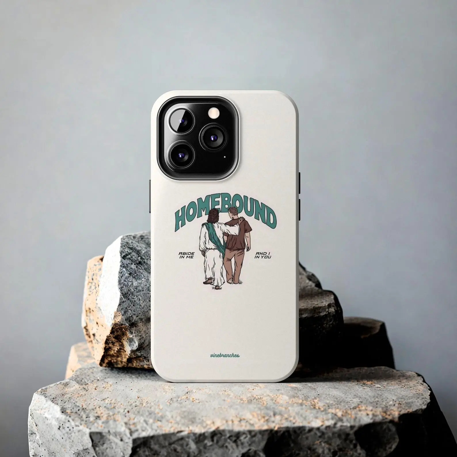 Christian Phone Case, Homebound, iPhone 16 15 14 13 12 11 Pro Max Plus X XR SE Durable Hard Case, Minimal Modern Aesthetic Faith Gift