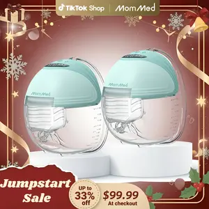 MomMed Wearable Breast Pump S21, Hands-Free Electric Breast Pump, Personalized Electric Portable Breast Pump, Large Capacity And Strong Suction for More Milk, Portable, Leak-Proof & Ultra-Quiet Breast Pump