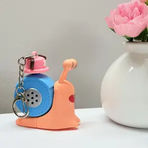 One Piece Transponder Snail Keychain chopper Stress Relief Transponder Snail Figurine Sound Recording Transponder Snail Pendant Creative Funny Snail Keychain  Soundable Transponder Snail Bag Charm car key decor durable ab adult practical gift novelty
