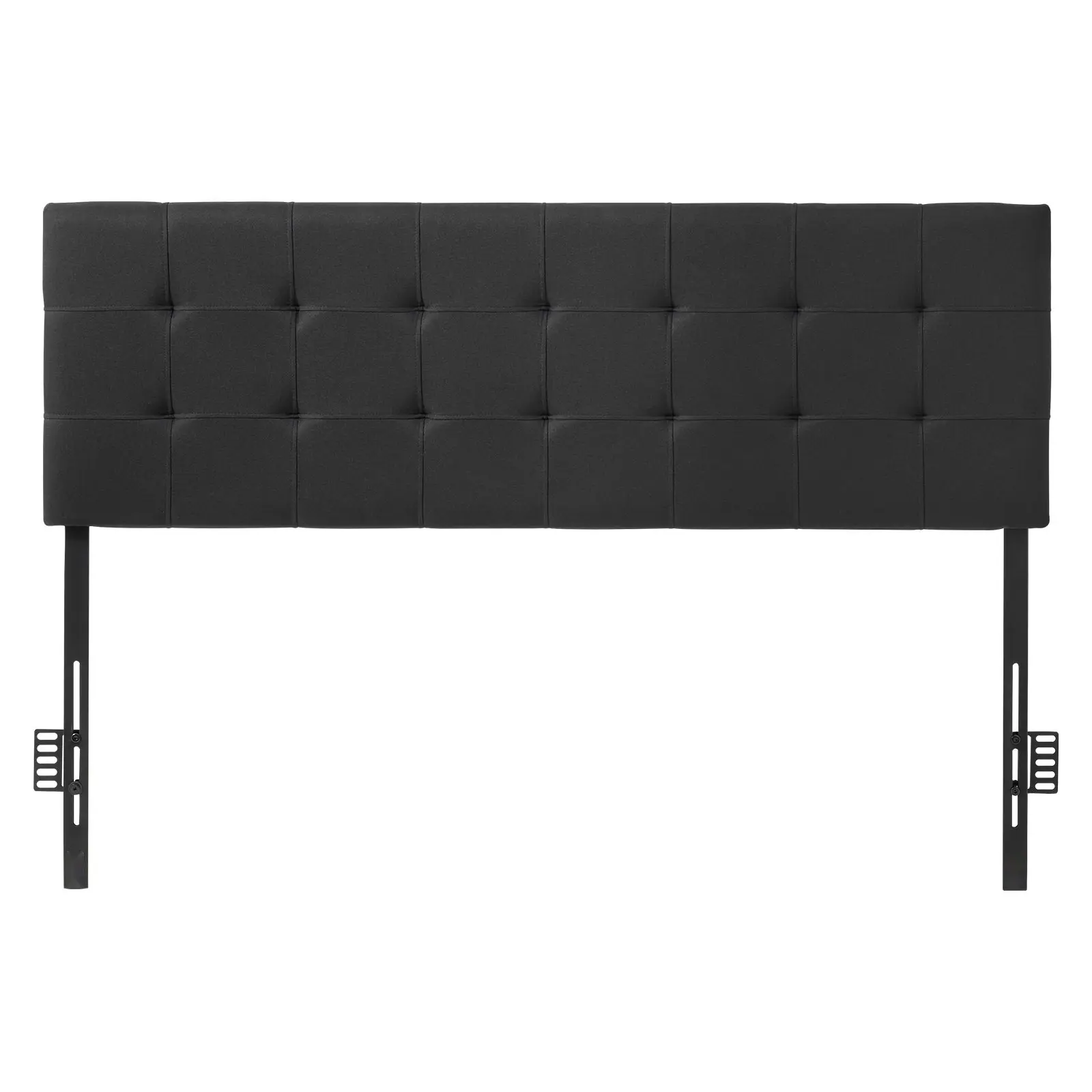 Queen Size Headboard With Adjustable Height And Diamond Tufted Upholstery, Sturdy Black Bed Headboard For Bedroom, Hotel, Homestay, And Dormitory, Dimensions: W62.2 X H42.72-54.53 X D2.76 In, Easy Assembly
