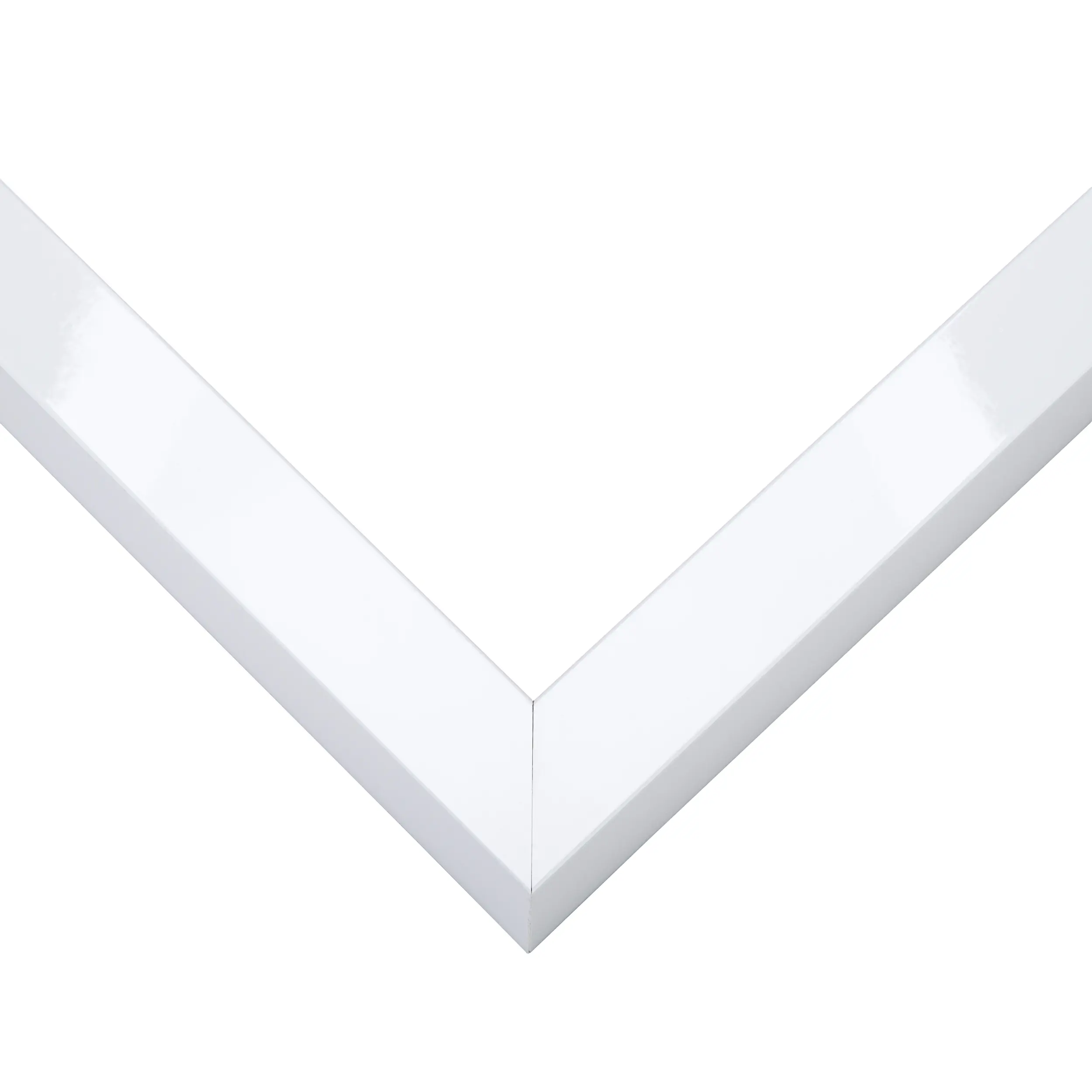 27x40 Slim Profile White Picture Frame - UV Acrylic, Foam Board Backing, Hanging Hardware