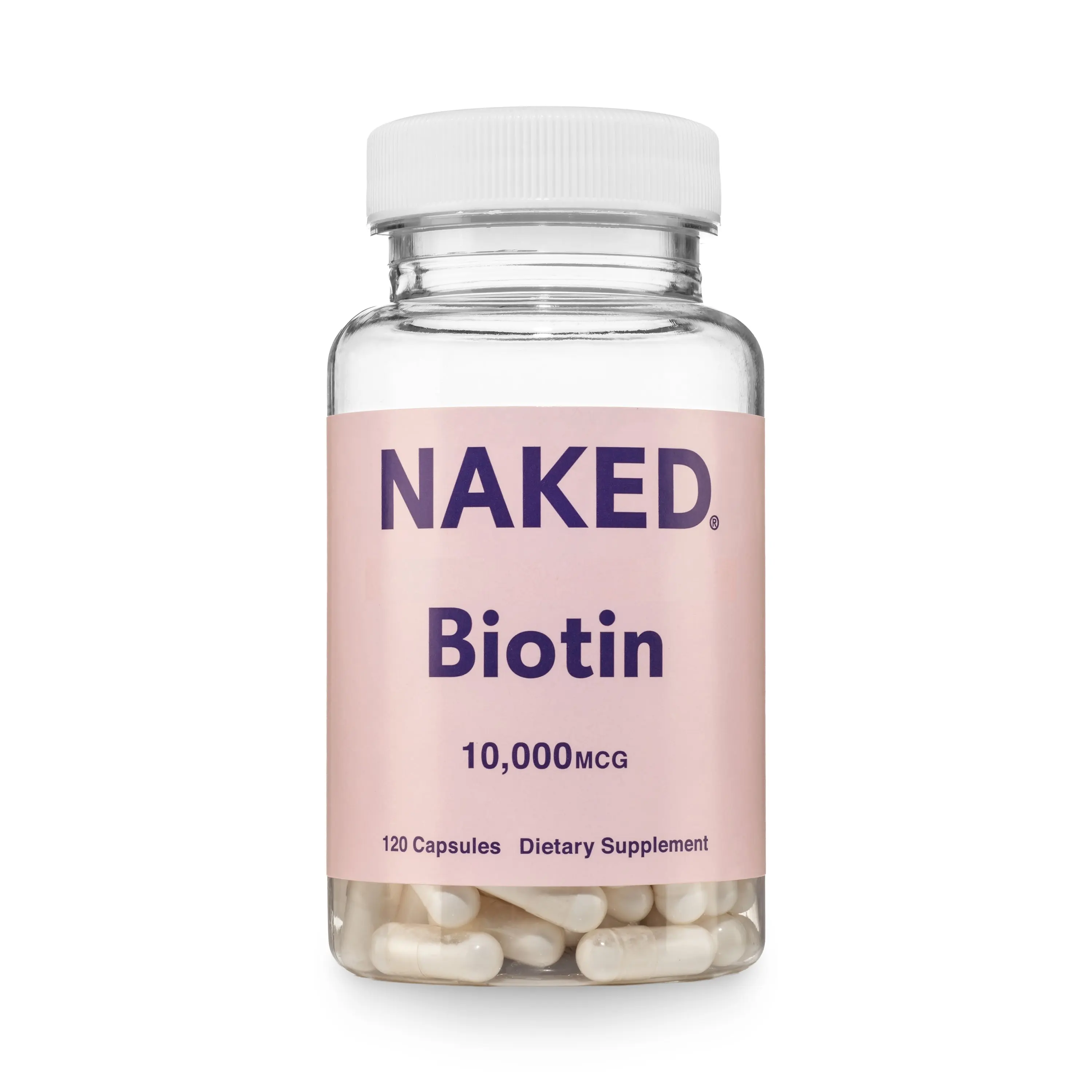 Daily Biotin Supplement | Naked Biotin - 120 Capsules Daily Biotin Supplement | Naked Biotin - 120 Capsules