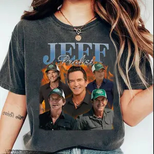 Jeff Probst Vintage Homage Tee - 90s TV Fan Shirt