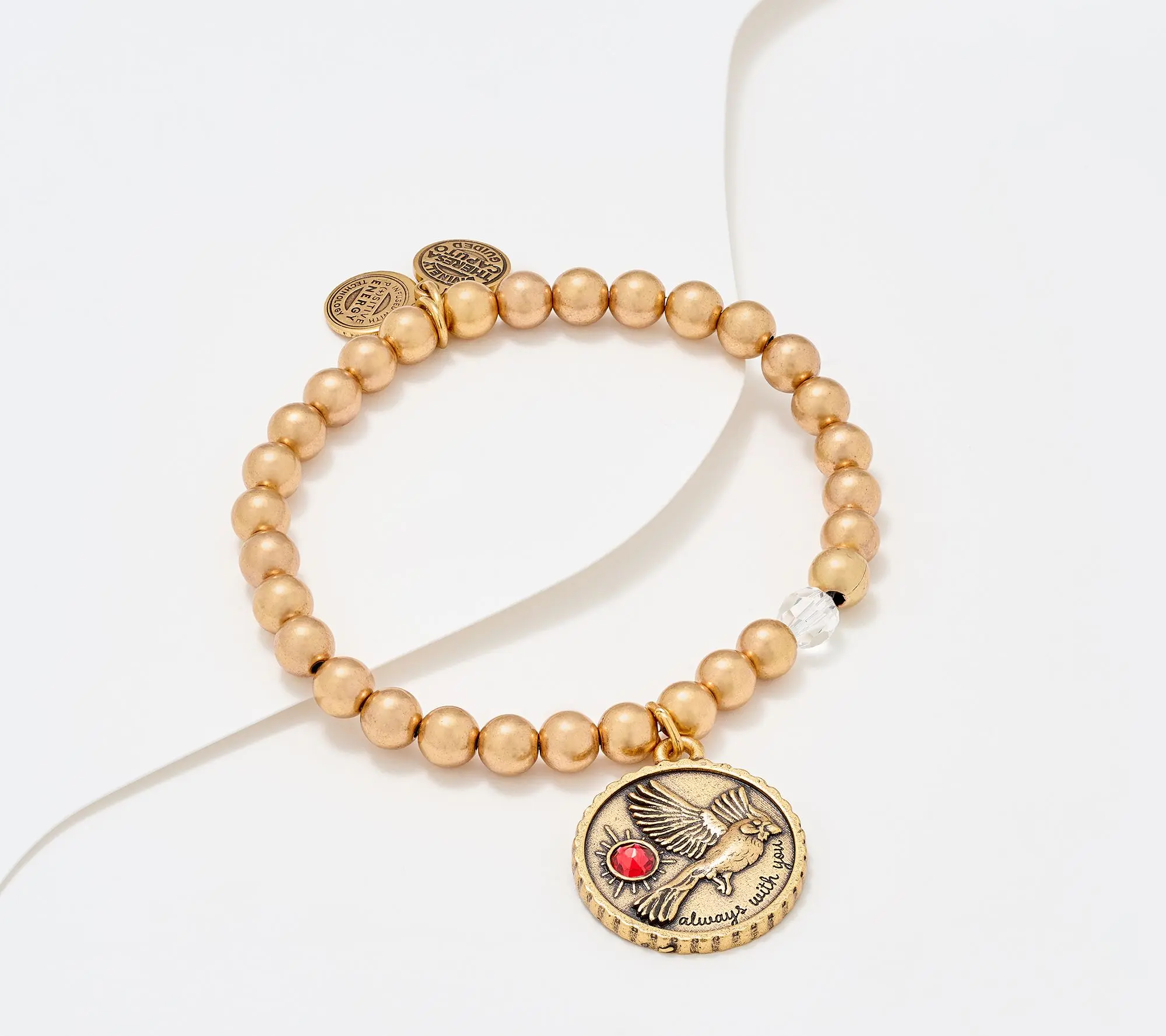 Divinely Guided by Theresa Caputo Cardinal Stretch Charm Bracelet