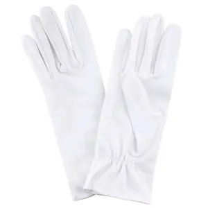 USMC Formal Gloves Medium Size White Satin Finish for Ceremonial Use