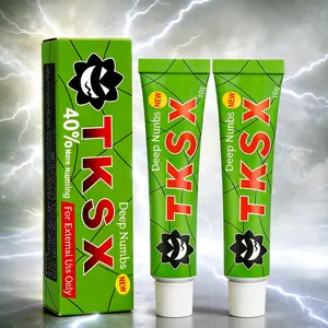 TKTX Numbing Cream (2 Pack)  Fast-Acting Pain Relief Cream for Tattoos, Waxing, Microneedling, Eyebrow Threading,Laser Removal | 10g Each Tube | Long-Lasting Numbness