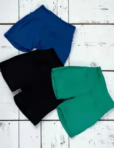 Soft Flex Wide‑Band Biker Shorts