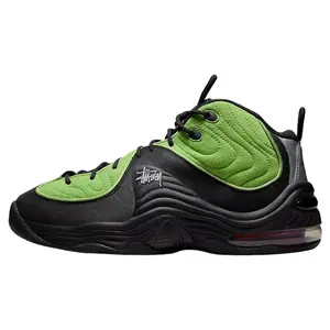 Stussy x Nike Air Max Penny 2 Retro Basketball Shoes for Men and Women – Cushioned, Durable, Mid-Top Verifiable, with credentials and supporting global authentication
