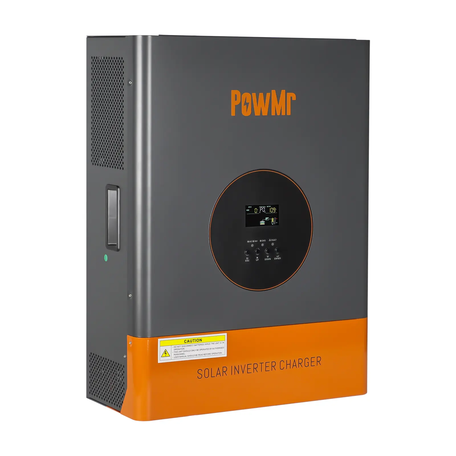 PowMr 5000W 48V Low Frequency Hybrid Solar Home Energy Efficient Power Inverter - 110V/220V Split Phase, Off Grid, 120A MPPT Controller, Max PV 105V, LCD Display, 48V Battery Protection, Father's Day Gift Idea, Energy Efficient Inverter