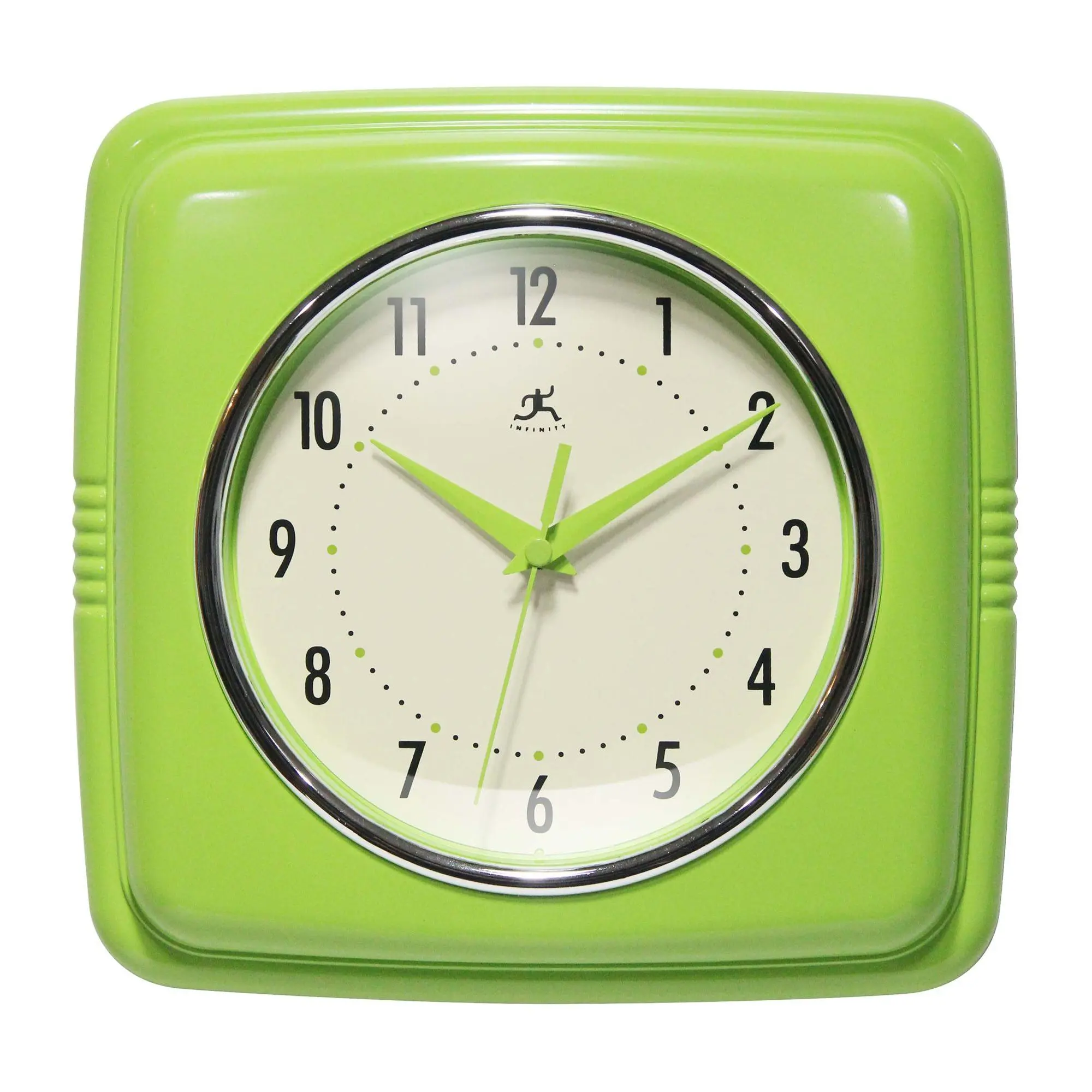 Infinity Instruments 9" Retro Silent Kitchen Clock Infinity Instruments 9" Retro Silent Kitchen Clock