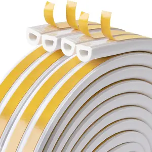 236inch/394inch/787inch Sealing Strip Door Window Seal Tape, Rubber Foam Sealing Strips, Anti-Collision Window Sealing Strips, Soundproofing Strips