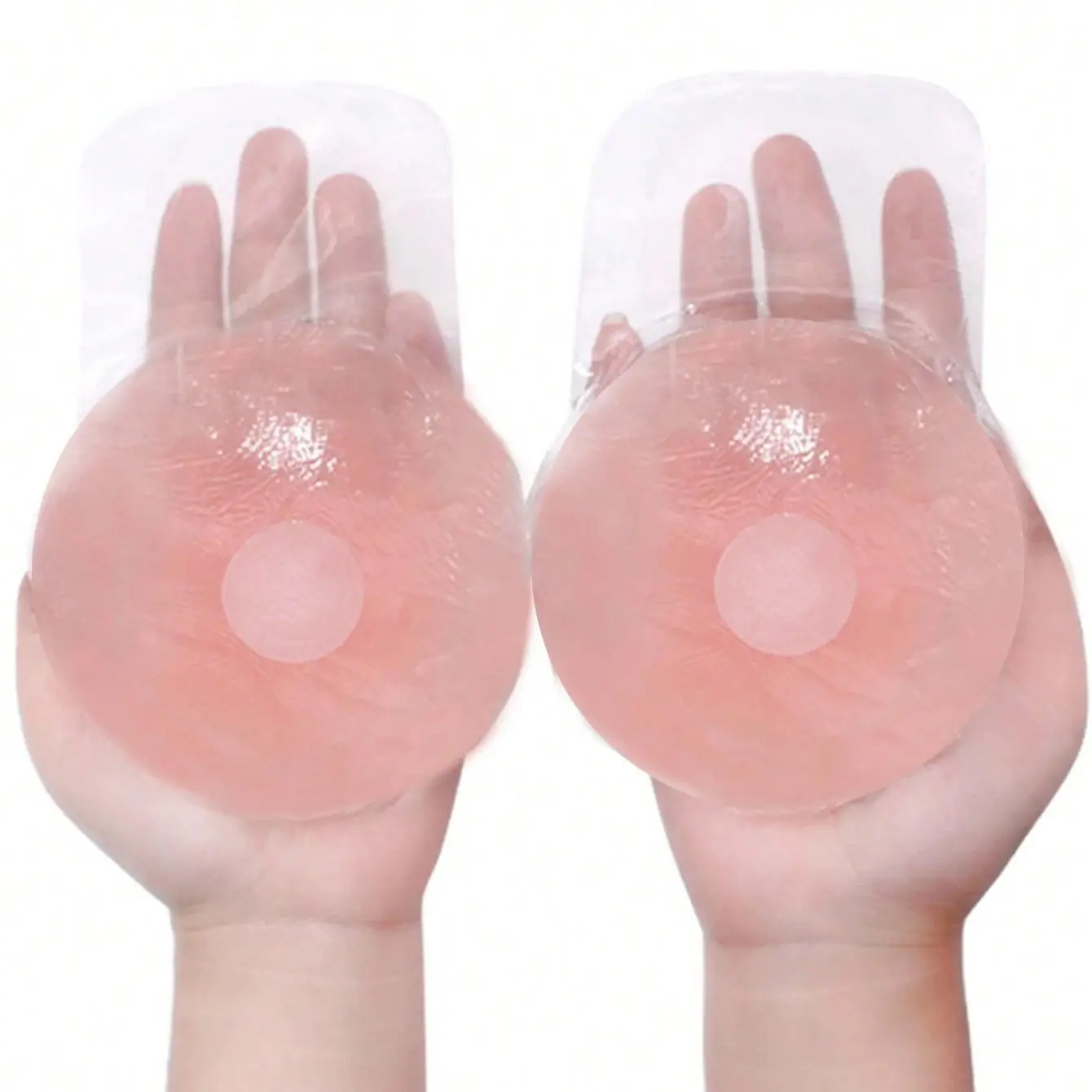 Women's Silicone Push-Up Bra Pads and Nipple Covers, Adhesive Bras Prevent Droop and Exposure, Ideal for Parties and Evening Dresses