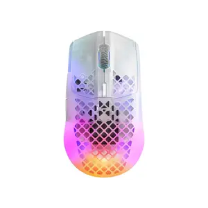 Steelseries Aerox 3 Wireless - Super Light Gaming Mouse - 18,000 Cpi Move Air Optical Sensor - Ultra-Lightweight Water Resistant Design - 200 Hour Battery Life - Ghost