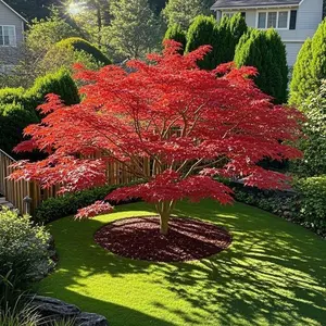 10 PCS Heirloom Japanese Red Ghost Maple Tree Seeds – Elegant Red Foliage, Hardy and Perennial Tree for Landscaping and Garden Accent