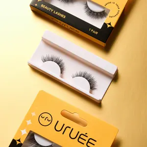 URUEE Faux Mink False Eyelashes. Fluffy, Lightweight & Reusable Falsies for All Eye Shapes. Easy to Apply. NR05