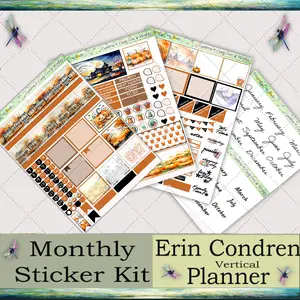 Erin Condren Vertical Monthly Planner Sticker Kit