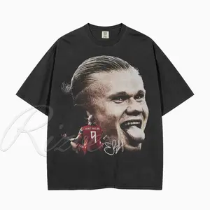 Erling Haaland Shirt Vintage Big Head , Comfort Colors 90s unisex shirt