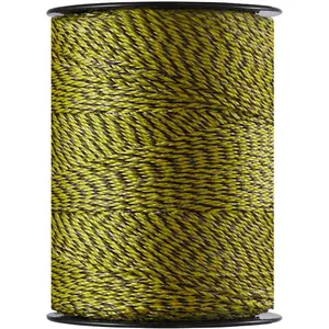 VEVOR Electric Fence Wire, 3366Ft 1026M Portable Polywire, 1/8 Diameter 6 Stainless Steel Strands for Reliable Conductivity and UV, Rust Resistance, Fencing Rope Line for Horse, Cattle, Livestock