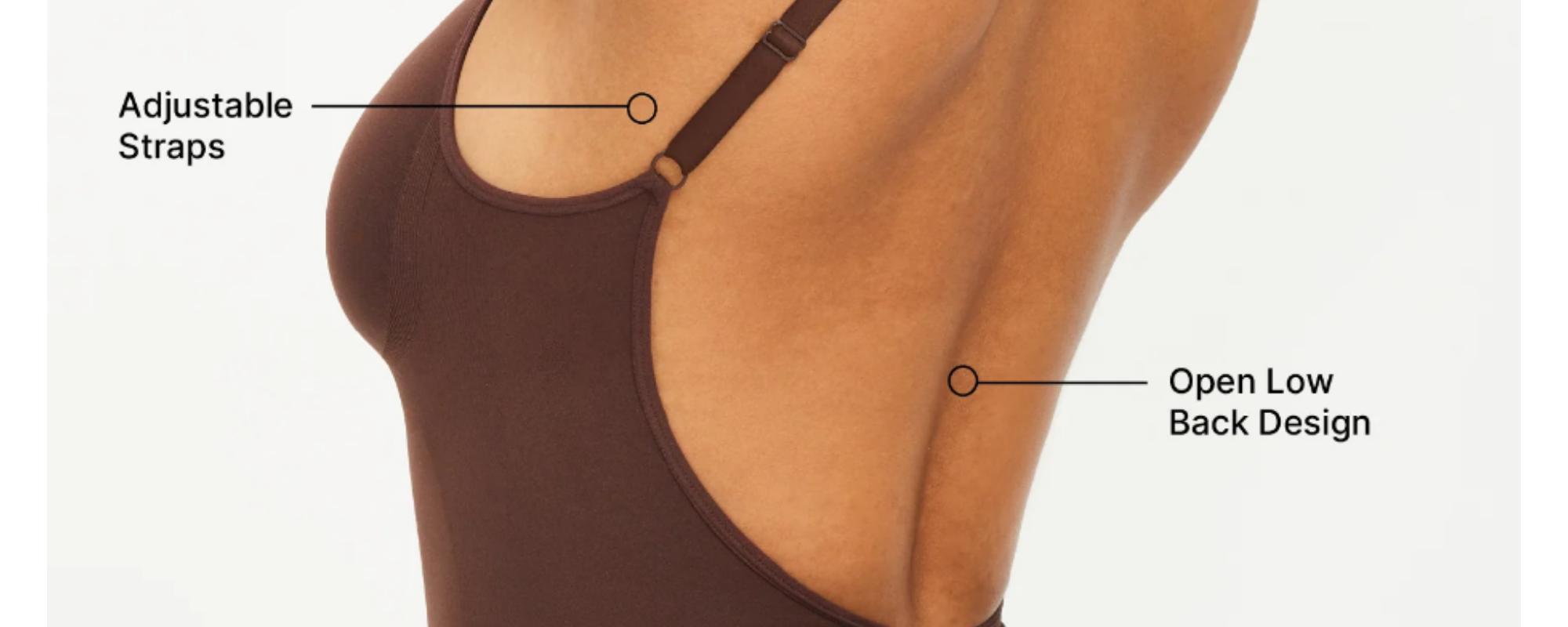 SmoothingSeamless Open-Back Bodysuit