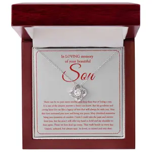 Celebrate Your Son’s Life With This Sterling Silver Necklace, A Heartfelt Keepsake To Honor His Memory And Cherish His Spirit Forever - LK30