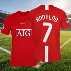 07 08/Away Kit/Short Sleeve /7# Ronaldo/Retro/Soccer Jersey/Fans Version