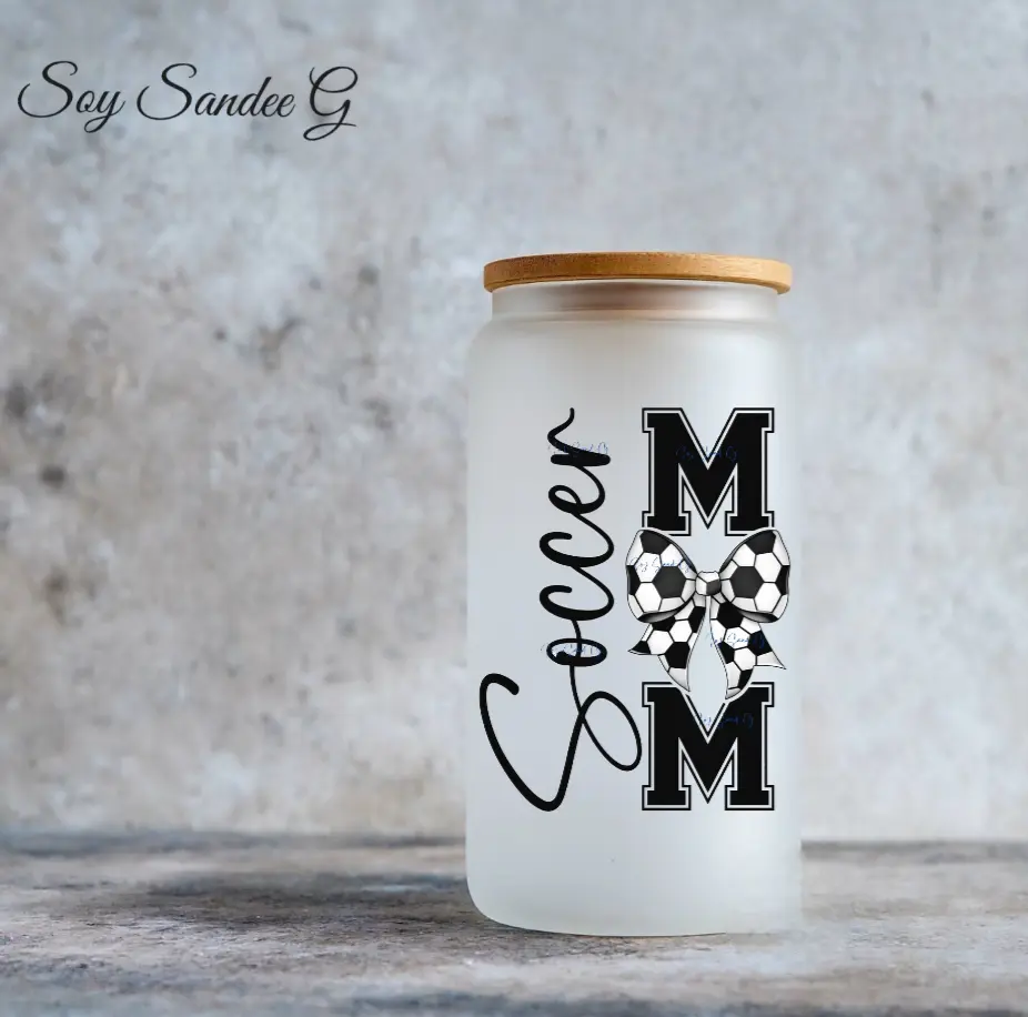 Sideways Soccer Mom  - UVDTF Decal for cups/hard surfaces sticker