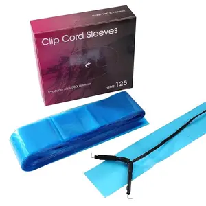 Tattoo/PMU Clip Cord Sleeves 125pcs (Blue)