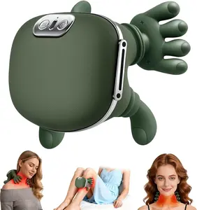 4D Bionic Heated Shoulder and Neck Massager with Finger-Simulated Palm Action & Vibration for Deep Tissue Pain Relief, Muscle Relaxation, Ideal Adult Gift