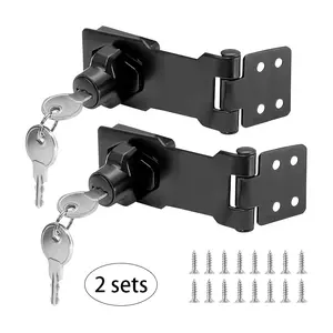 2sets Furniture Safety Lock: Easy to Install Anti-Theft Padlock, Cabinet Mailbox Drawer |   Storage Cabinet, for Cabinets, Mailboxes, Drawers, and Door Locks |   Modern Safety |   Durable Metal