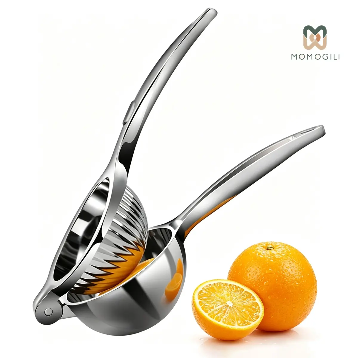Lemon Squeezer, Stainless Steel with Premium Quality Hand Press Lemon Juicer, Heavy Duty Manual Orange Juicer, Sturdy Metal Lime Squeezer, Durable Handheld Citrus Fruit Squeezer for Kitchen Bar