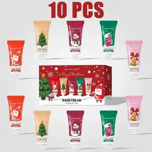 Pactok Christmas Hand Cream Gift Set, Body Essentials Set, 10-Piece Deep Hydration Body & Hand Moisturizer, Ideal for Dry Cracked Skin, Perfect Holiday Present