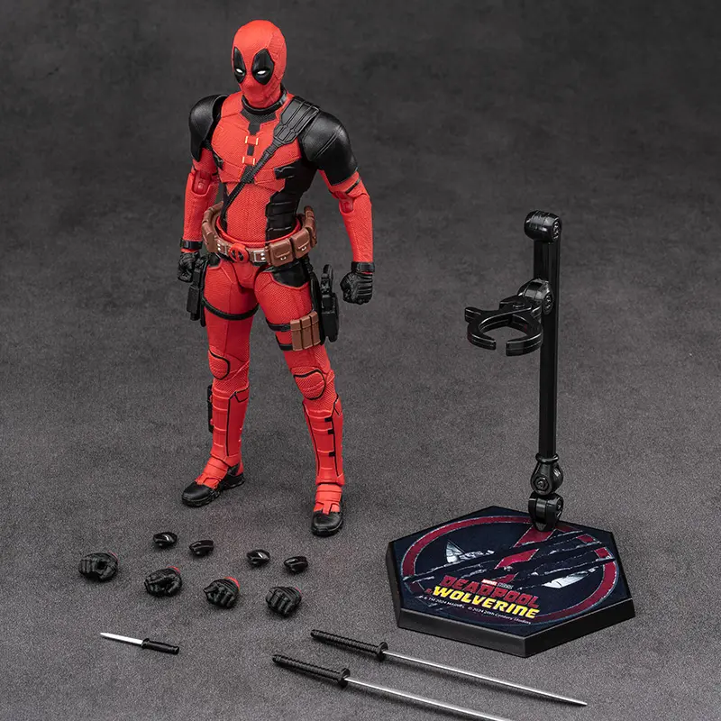 ZD Toys Marvel Deadpool Action Figure, Including Interchangeable Hands, Sword Accessories, Joint-Movable Model Toys. Perfect Gift for Collectors and Fans