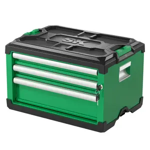 Modular Stackable Storage Toolbox, 3-Drawer: 2 Shallow, 1 Deep, #SK03145