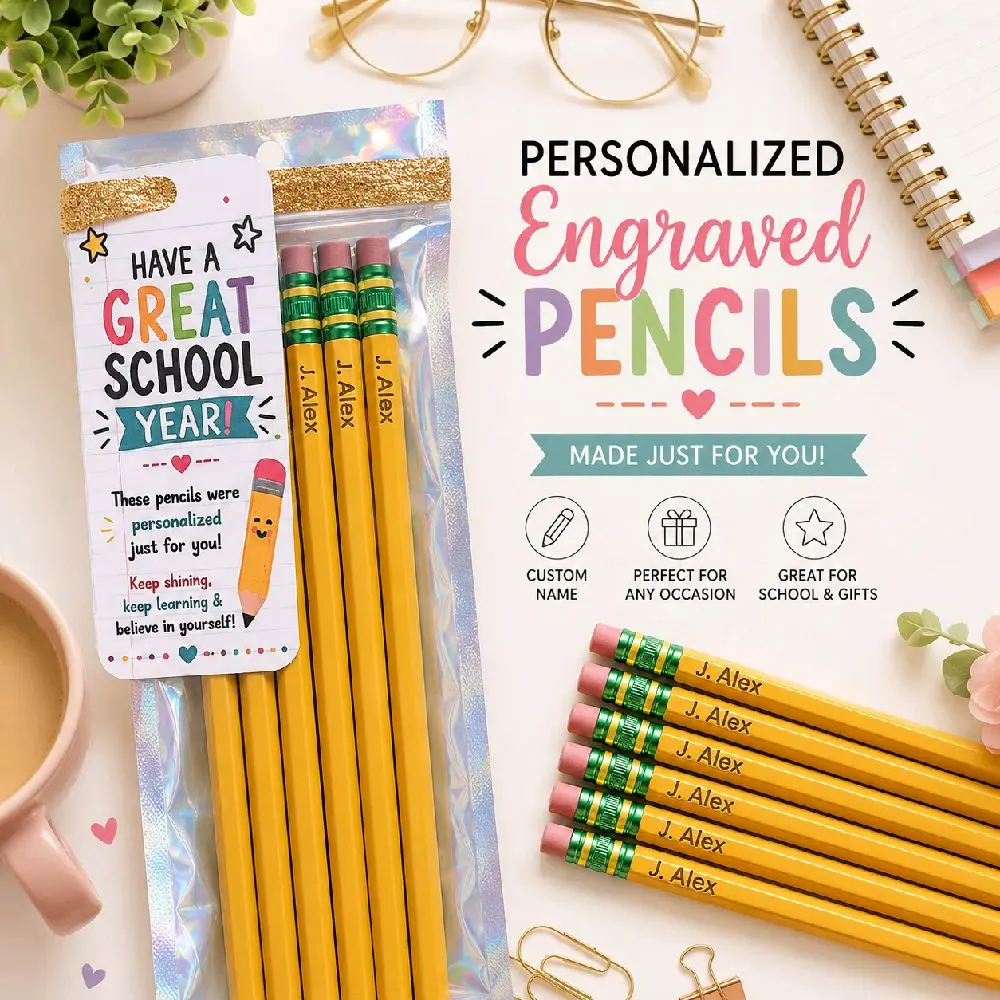 Personalized Engraved Pencil Set