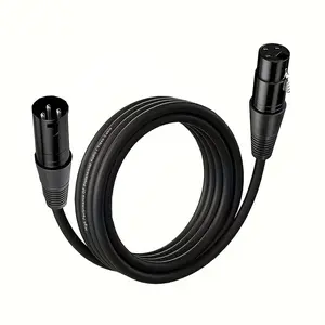 Balanced XLR Cable - Heavy Duty Shielded Mic Extension Cord with Male to Female Connectors, for Studio Recording, Live Sound, Podcasting - Compatible with Mixers, Mic Preamps, Speakers, Audio Recording Gear, Sleek Design, Highquality Wiring Durable
