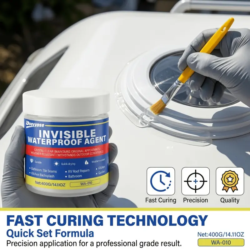 400G/14.11oz RV Sealant-RV Weatherproof Seal Coating | Flexible for Camper Maintenance. Doeyvose Invisible Waterproof Sealant